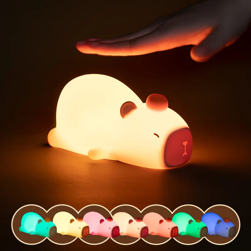 Luminária de Silicone LED Capivara