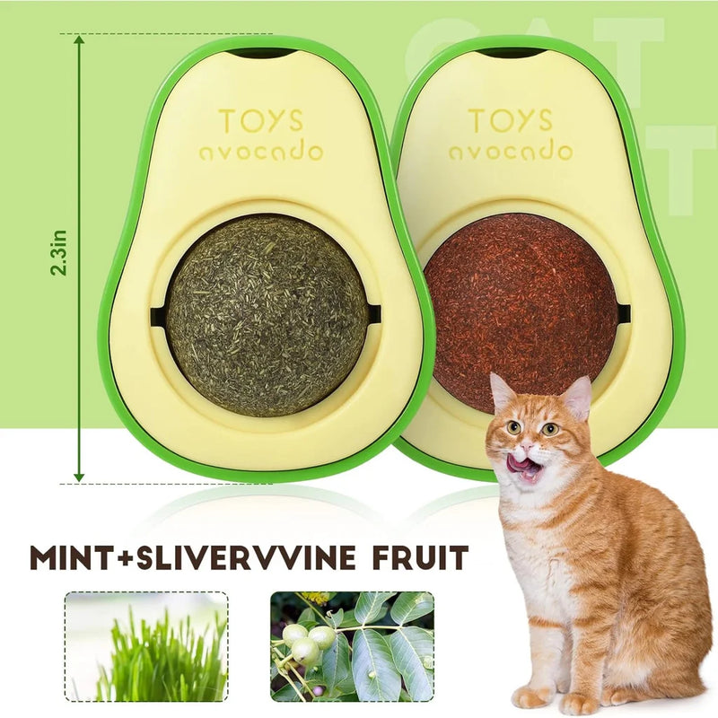 Abacate De Brinquedo Com Catnip Natural Para Gatos (Erva Gato)