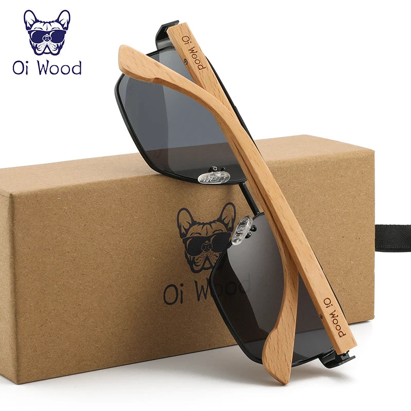 Oculos de Sol - Oi Wood - lentes com Proteção UV - Unissex